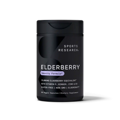 Elderberry 500mg + Vitamin D, C, Ginger & Zinc (60 veggie capsules)
