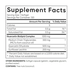 Quercetin 500mg (120 softgels)